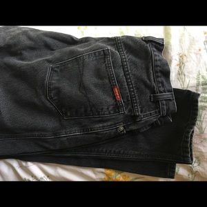 black high waist mom jeans